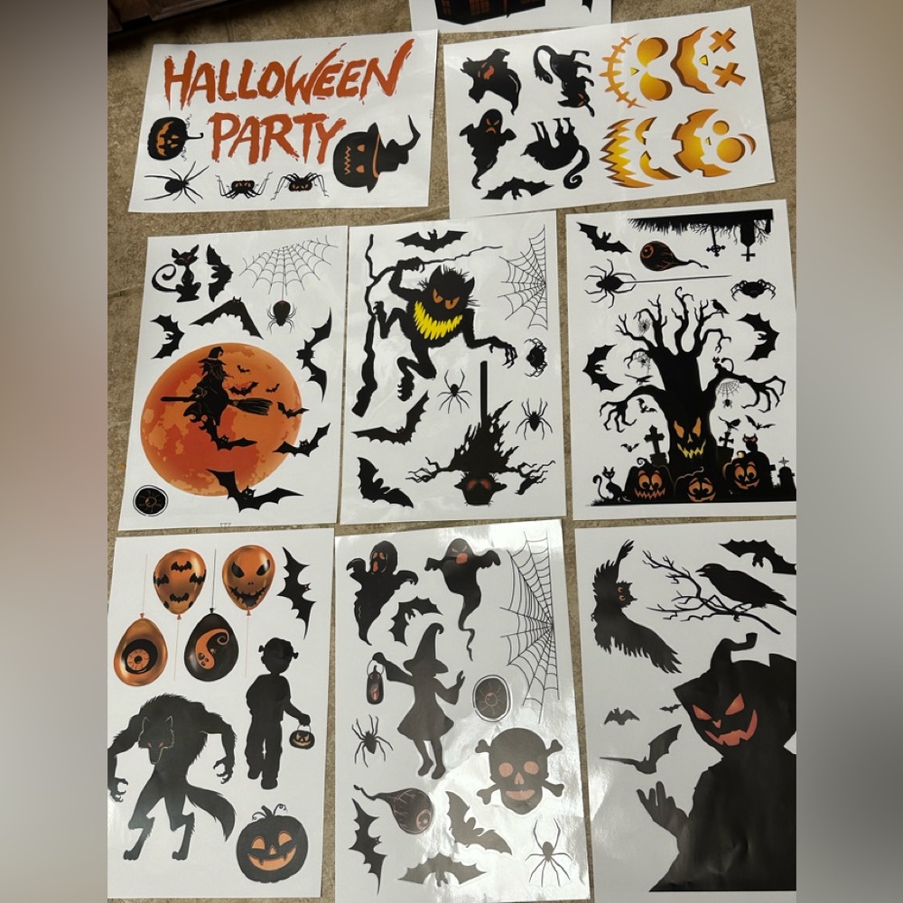 Halloween decorative stickers Window Cling